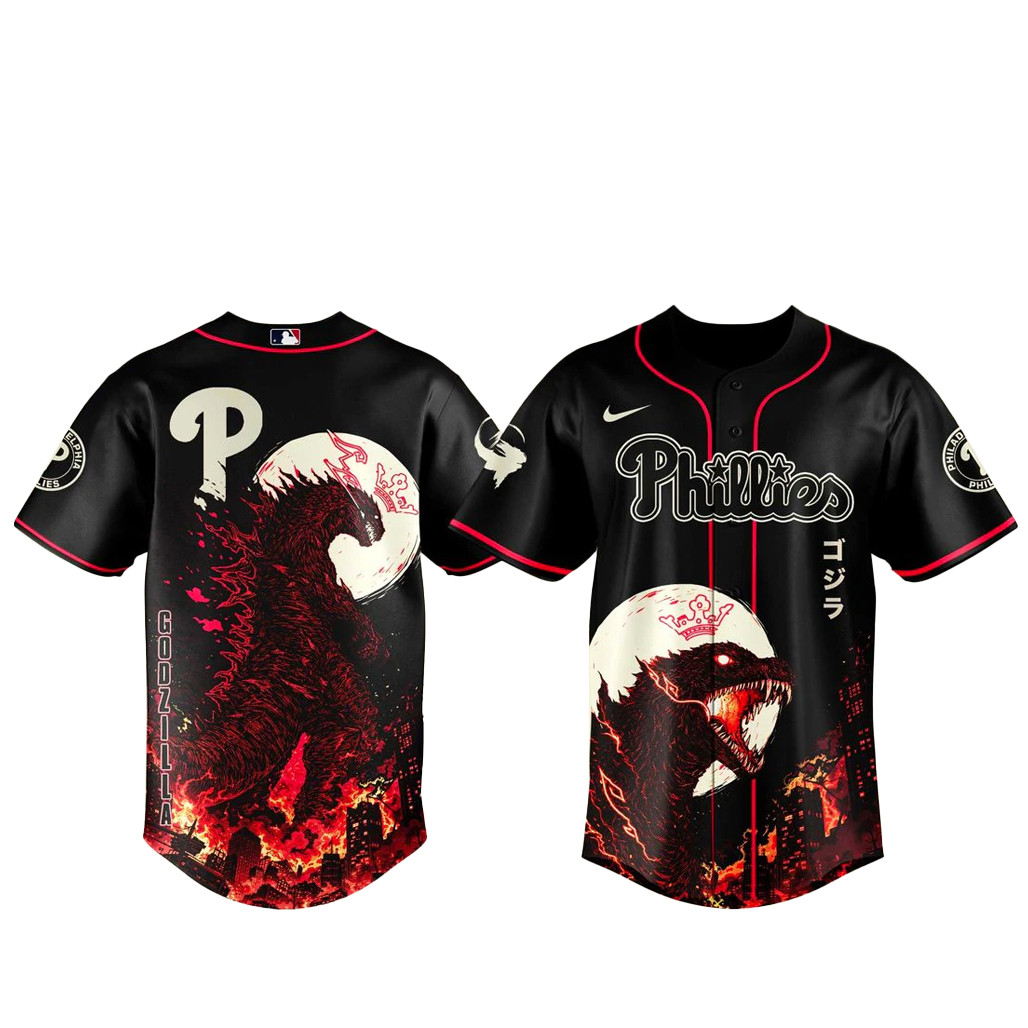 Philadelphia Phillies x Godzilla Minus Zero Baseball Jersey