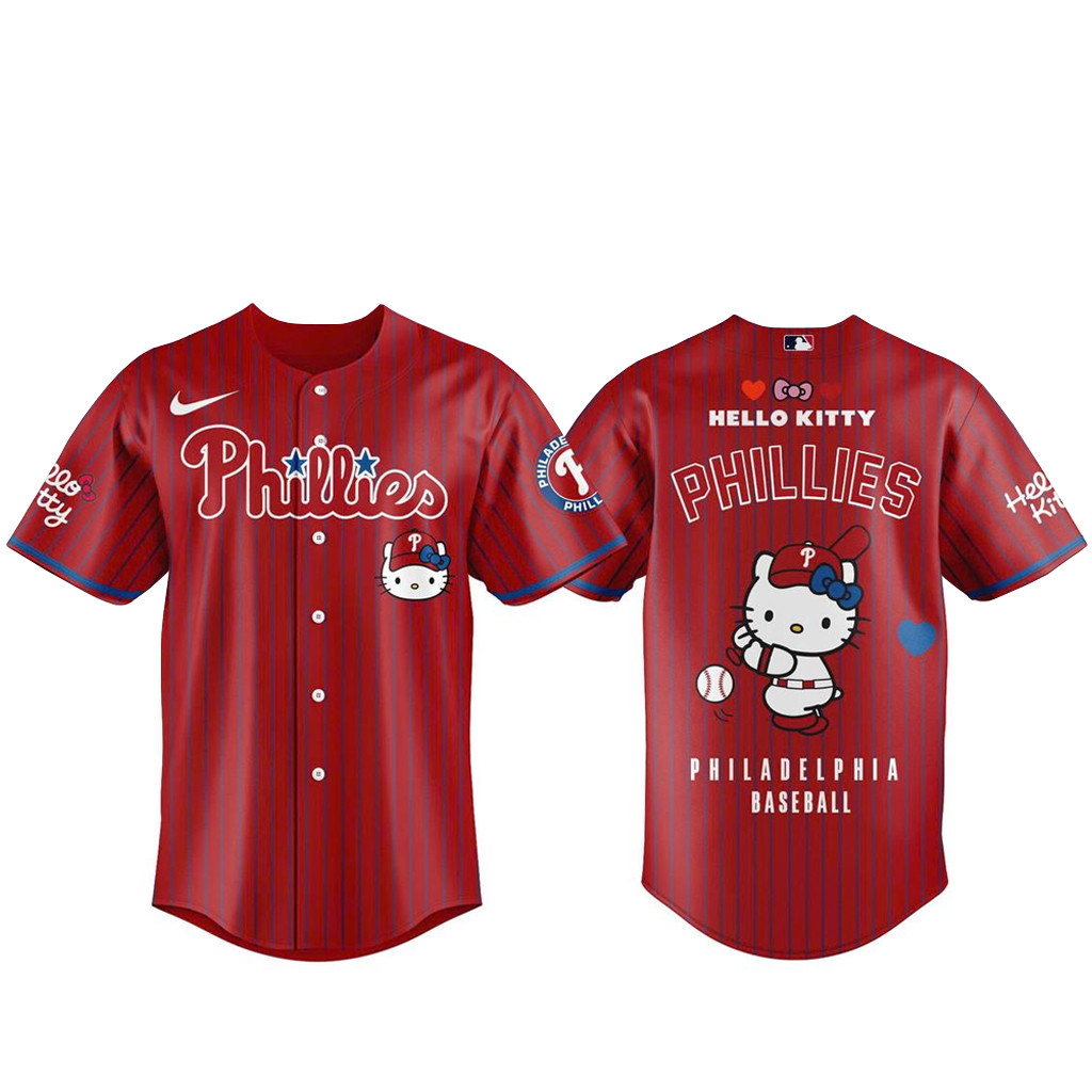 Philadelphia Phillies x Hello Kitty Baseball Helmet Bobbleheads 2026 Baseball Jersey 1 - Unicasport Philadelphia Phillies x Hello Kitty Baseball Helmet Bobbleheads 2026 Baseball Jersey