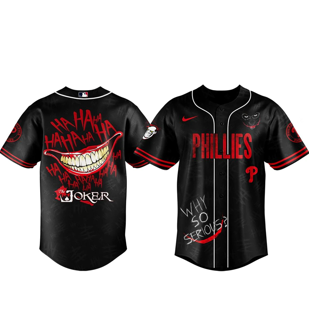 Philadelphia Phillies x Joker Game Night 2026 Baseball Jersey 1 - Unicasport Philadelphia Phillies x Joker Game Night 2026 Baseball Jersey