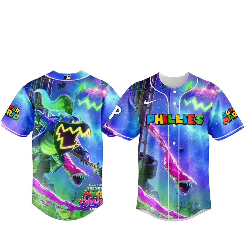 Philadelphia Phillies x Super Mario Baseball Jersey 1 - Unicasport Philadelphia Phillies x Super Mario Baseball Jersey