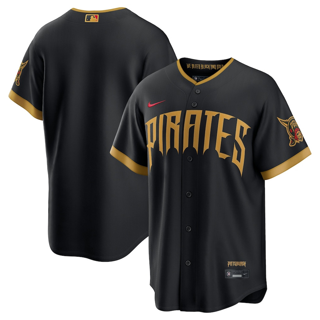 Pittsburgh Pirates Black 2026 City Connect Stadium Baseball Jersey 1 - Unicasport Pittsburgh Pirates Black 2026 City Connect Stadium Baseball Jersey