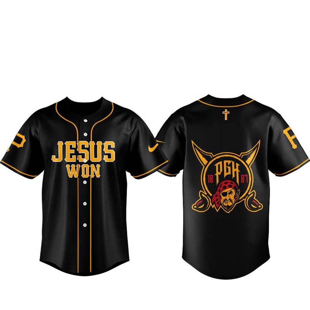Pittsburgh Pirates Jesus Won 2026 Night Of Faith Black Baseball Jersey 1 - Unicasport Pittsburgh Pirates Jesus Won 2026 Night Of Faith Black Baseball Jersey