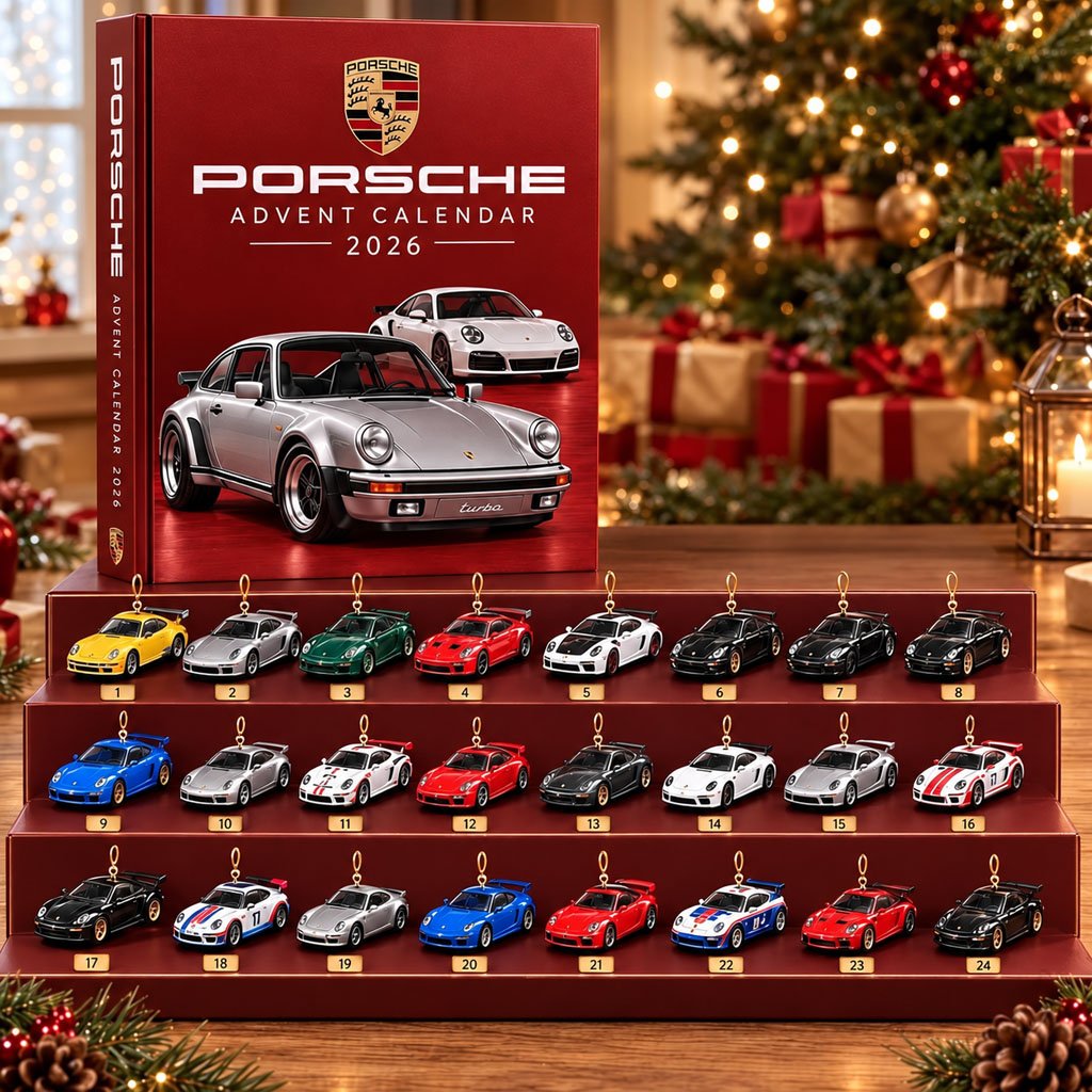 Pors Advent Calendar 2026 Christmas Ornament Countdown Gifts For Car Enthusiasts