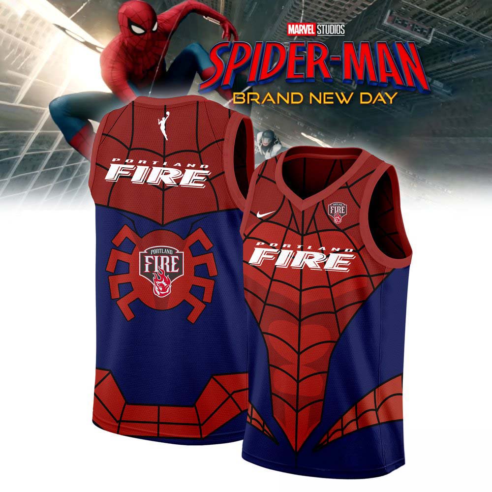 Portland Fire x SpiderMan Special Basketball Jersey
