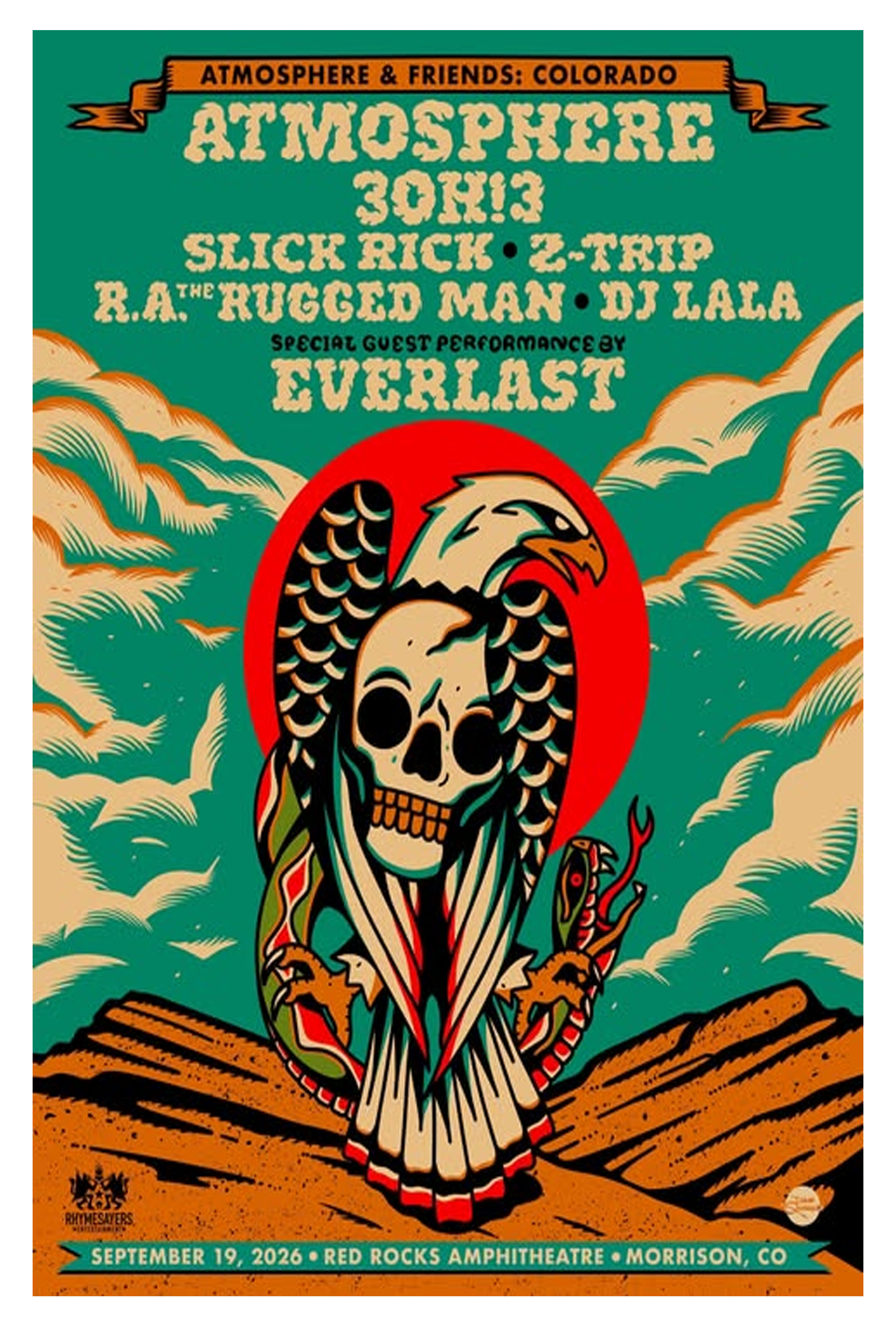 Rick Z Trip RA The Rugged Man DJ Lala Everlast Concert Poster