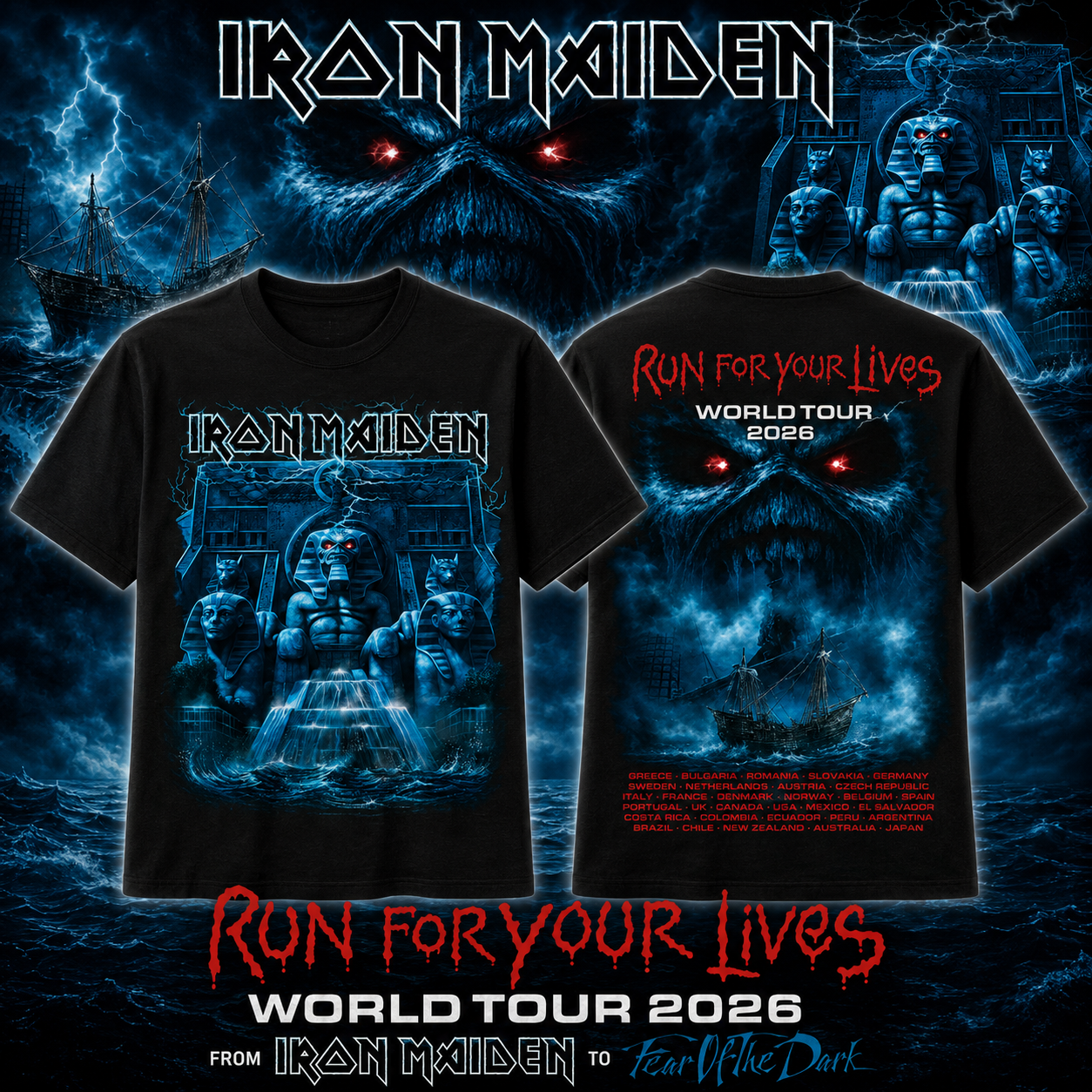 Run For Your Lives Iron Maiden 2026 Shirt 2 - merchtourboutique run for your lives iron maiden 2026 shirt - merchtourboutique
