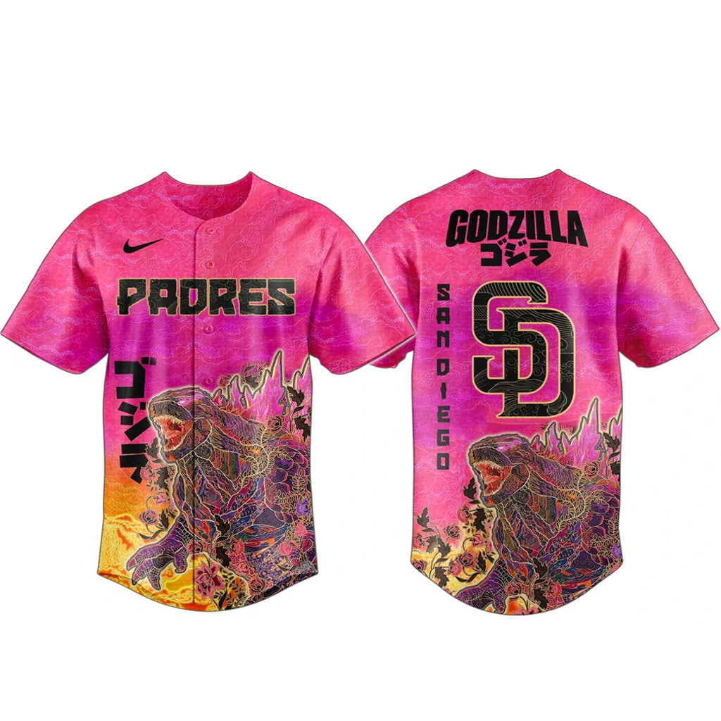 San Diego Padres King of Monsters Baseball Jersey 1 - Unicasport San Diego Padres King of Monsters Baseball Jersey