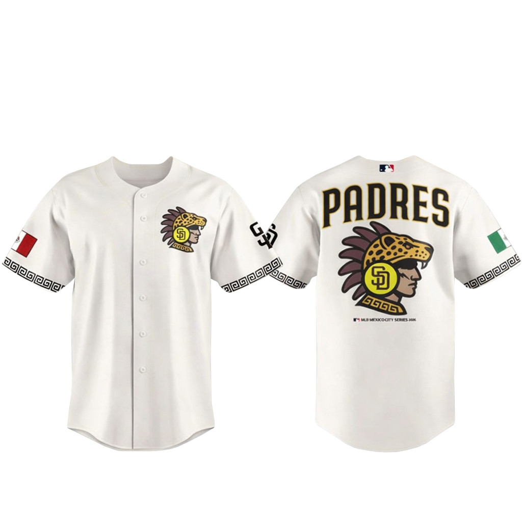 San Diego Padres Mexico City Series 2026 Baseball Jersey 1 - Unicasport San Diego Padres Mexico City Series 2026 Baseball Jersey