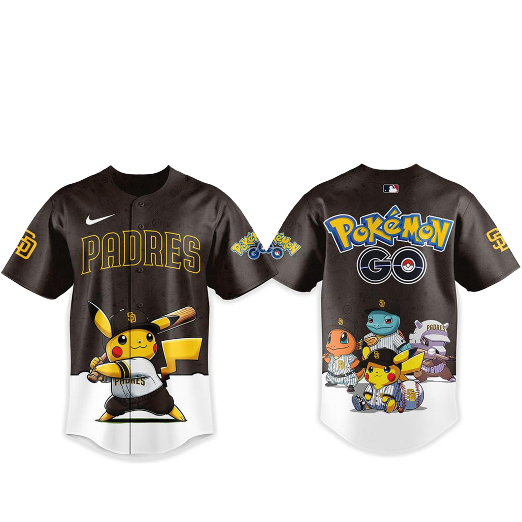 San Diego Padres Pokemon Go Night 2026 Baseball Jersey 1 - Unicasport San Diego Padres Pokemon Go Night 2026 Baseball Jersey