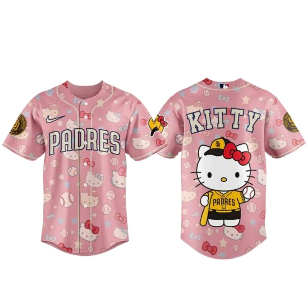 San Diego Padres x Hello Kitty 2026 Baseball Jersey 1 - Unicasport San Diego Padres x Hello Kitty 2026 Baseball Jersey