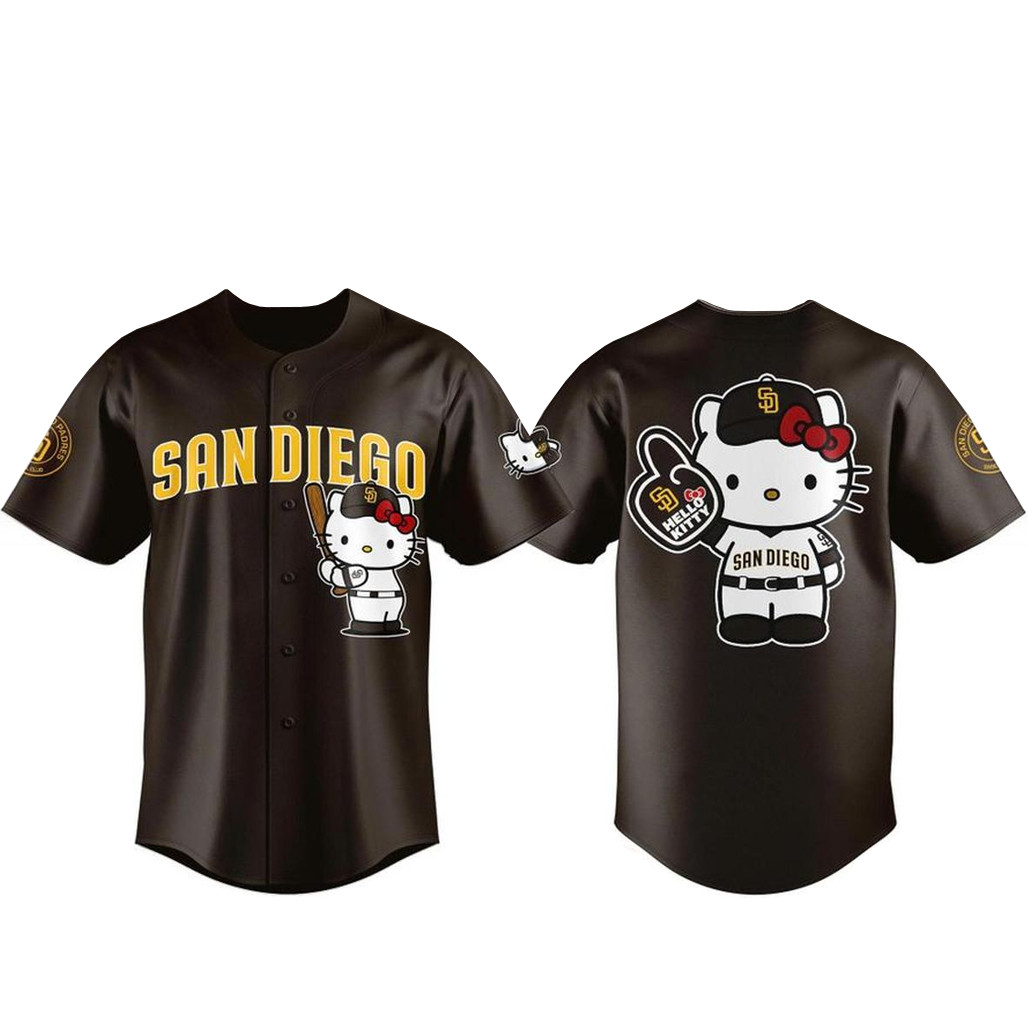 San Diego Padres x Hello Kitty Night 2026 Baseball Jersey 1 - Unicasport San Diego Padres x Hello Kitty Night 2026 Baseball Jersey