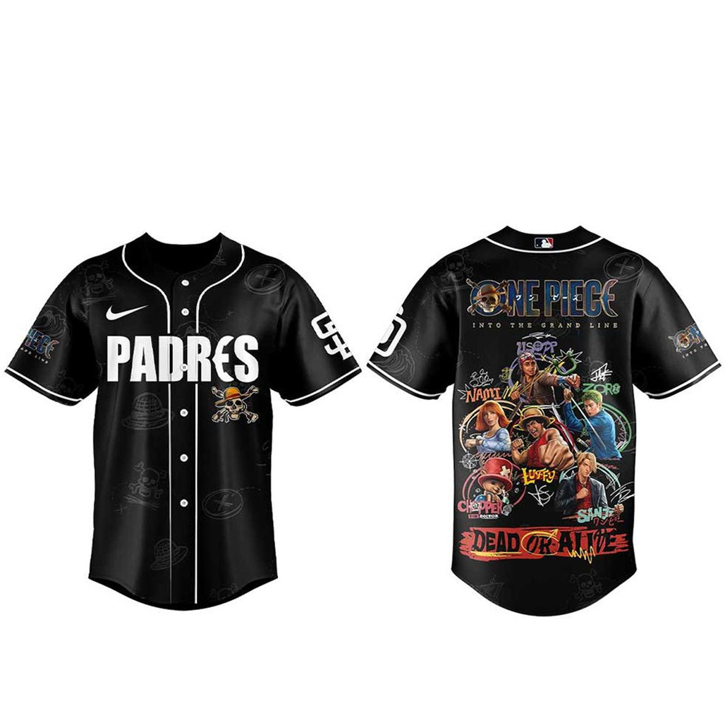 San Diego Padres x One Piece Live Action 2026 Baseball Jersey 1 - Unicasport San Diego Padres x One Piece Live Action 2026 Baseball Jersey