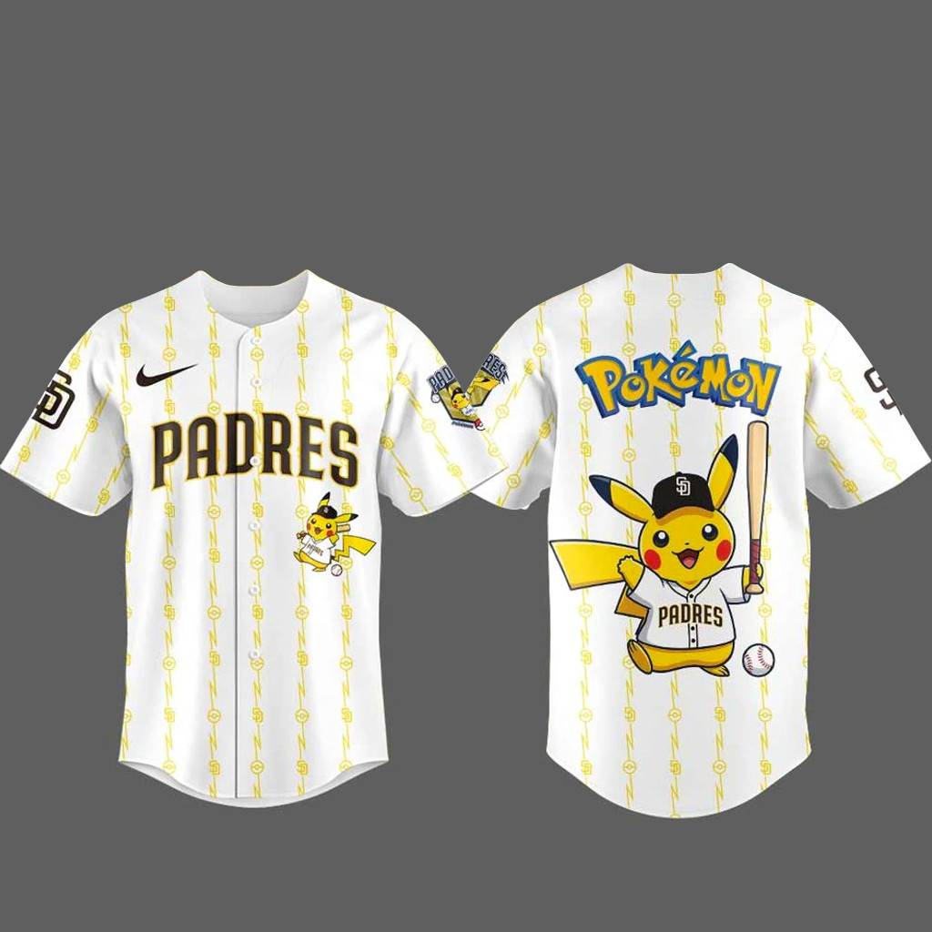 San Diego Padres x Pokemon 2026 Baseball Jersey 1 - Unicasport San Diego Padres x Pokemon 2026 Baseball Jersey