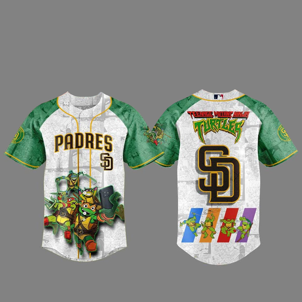 San Diego Padres x Teenage Mutant Ninja Turtles 2026 Baseball Jersey Version 2 1 - Unicasport San Diego Padres x Teenage Mutant Ninja Turtles 2026 Baseball Jersey Version 2