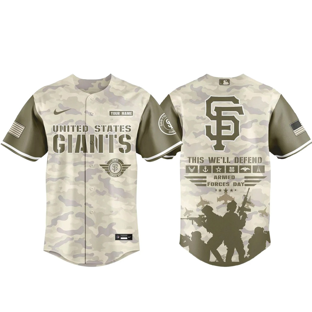 San Francisco Giants Armed Forces Day Appreciation Night 2026 Baseball Jersey 1 - Unicasport San Francisco Giants Armed Forces Day Appreciation Night 2026 Baseball Jersey