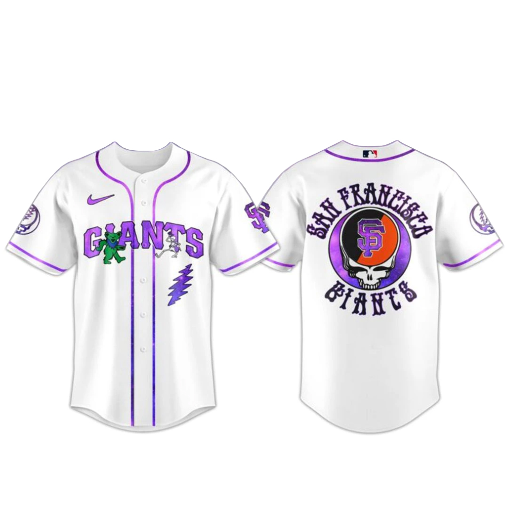 San Francisco Giants Grateful Dead Night 2026 Baseball Jersey 1 - Unicasport San Francisco Giants Grateful Dead Night 2026 Baseball Jersey