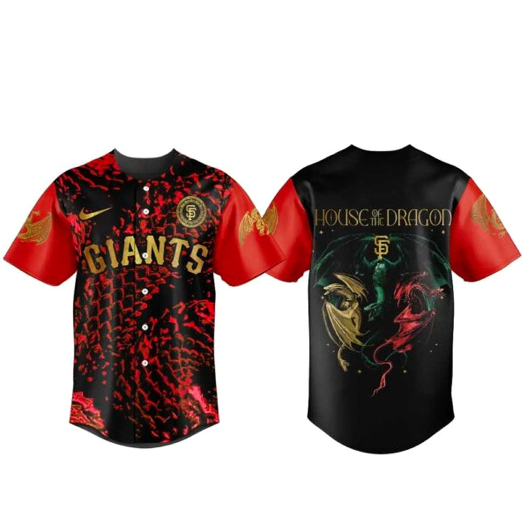 San Francisco Giants House of the Dragon Night 2026 Baseball Jersey 1 - Unicasport San Francisco Giants House of the Dragon Night 2026 Baseball Jersey