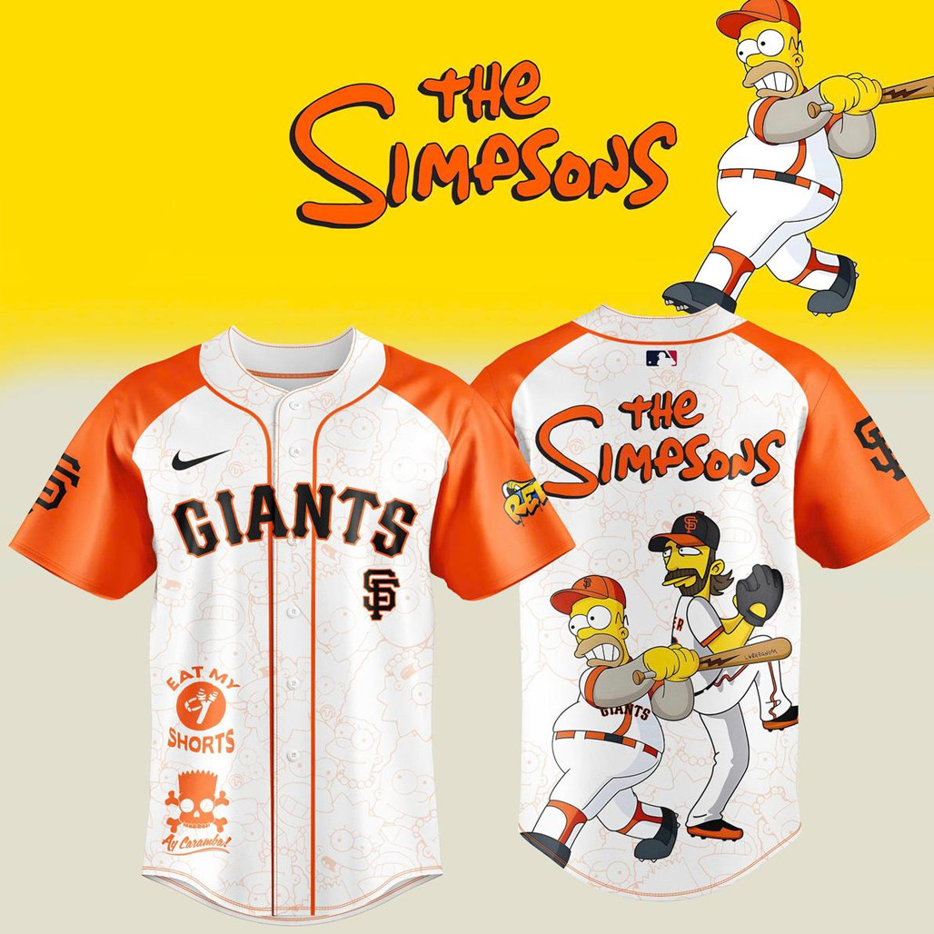 San Francisco Giants The Simpsons Eat My Shorts 2026 Baseball Jersey
