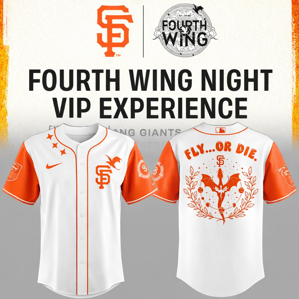 San Francisco Giants x Book Club Night 2026 Fourth Wing Baseball Jersey