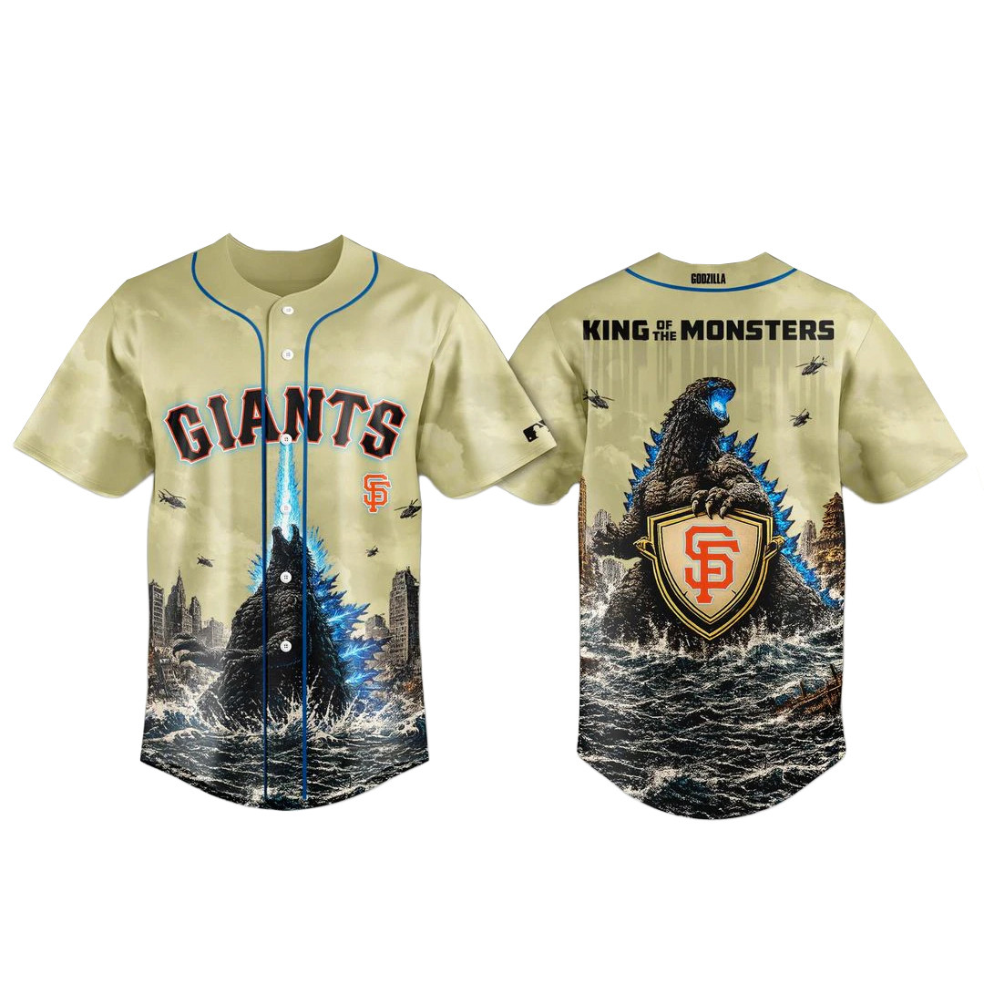 San Francisco Giants x Godzilla 2026 King Of The Monsters Baseball Jersey 1 - Unicasport San Francisco Giants x Godzilla 2026 King Of The Monsters Baseball Jersey