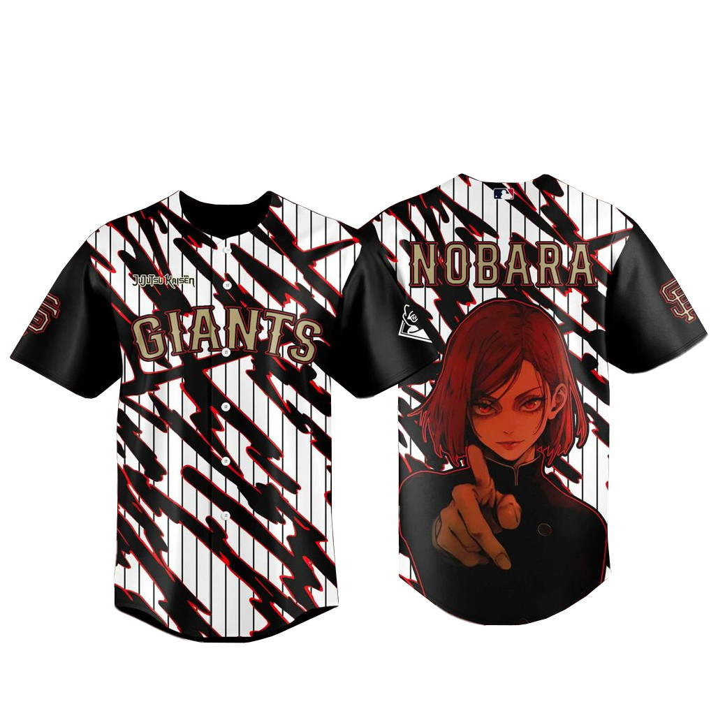 San Francisco Giants x Jujutsu Kaisen Night 2026 Nobara Baseball Jersey 1 - Unicasport San Francisco Giants x Jujutsu Kaisen Night 2026 Nobara Baseball Jersey