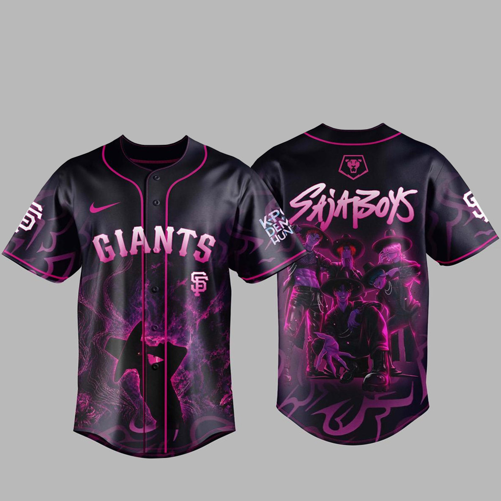 San Francisco Giants x K-Pop Demon Hunters Night 2026 Saja Boys Baseball Jersey 1 - Unicasport San Francisco Giants x K-Pop Demon Hunters Night 2026 Saja Boys Baseball Jersey