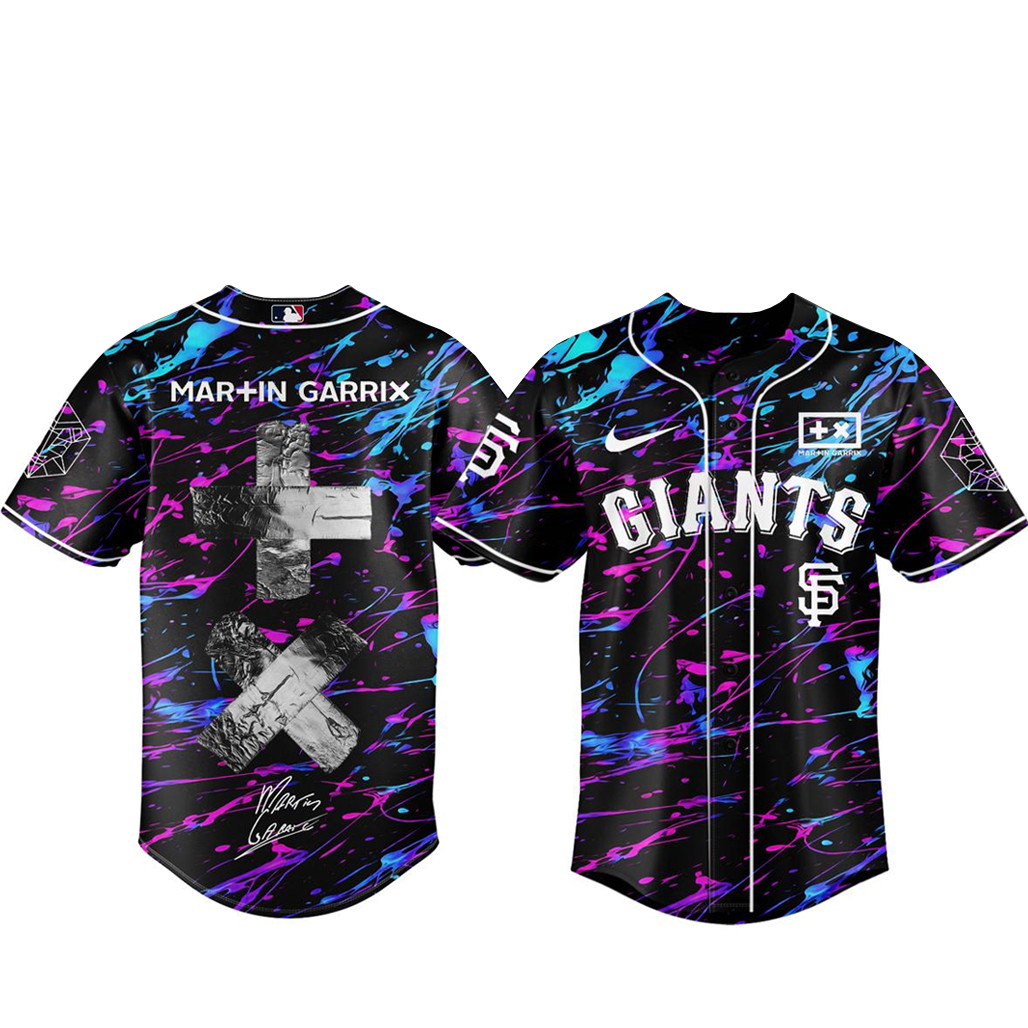 San Francisco Giants x Martin Garrix Americas Tour 2026 Baseball Jersey 1 - Unicasport San Francisco Giants x Martin Garrix Americas Tour 2026 Baseball Jersey