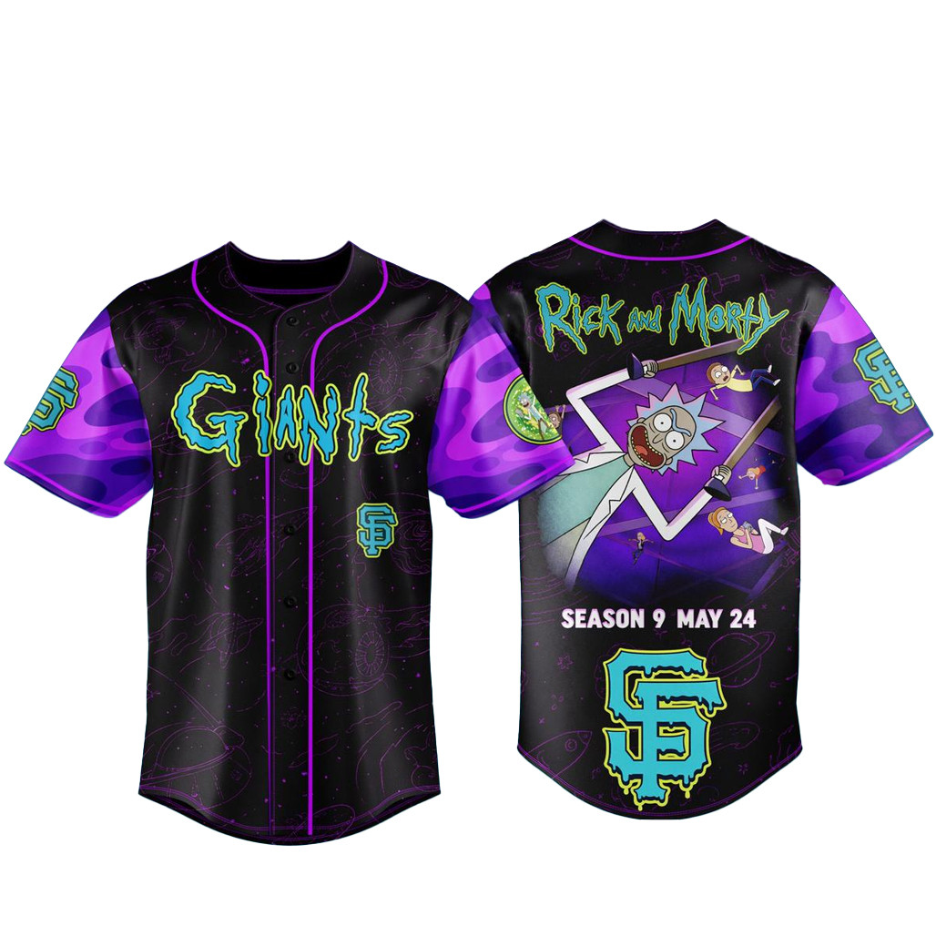 San Francisco Giants x Rick and Morty 2026 Baseball Jersey 1 - Unicasport San Francisco Giants x Rick and Morty 2026 Baseball Jersey