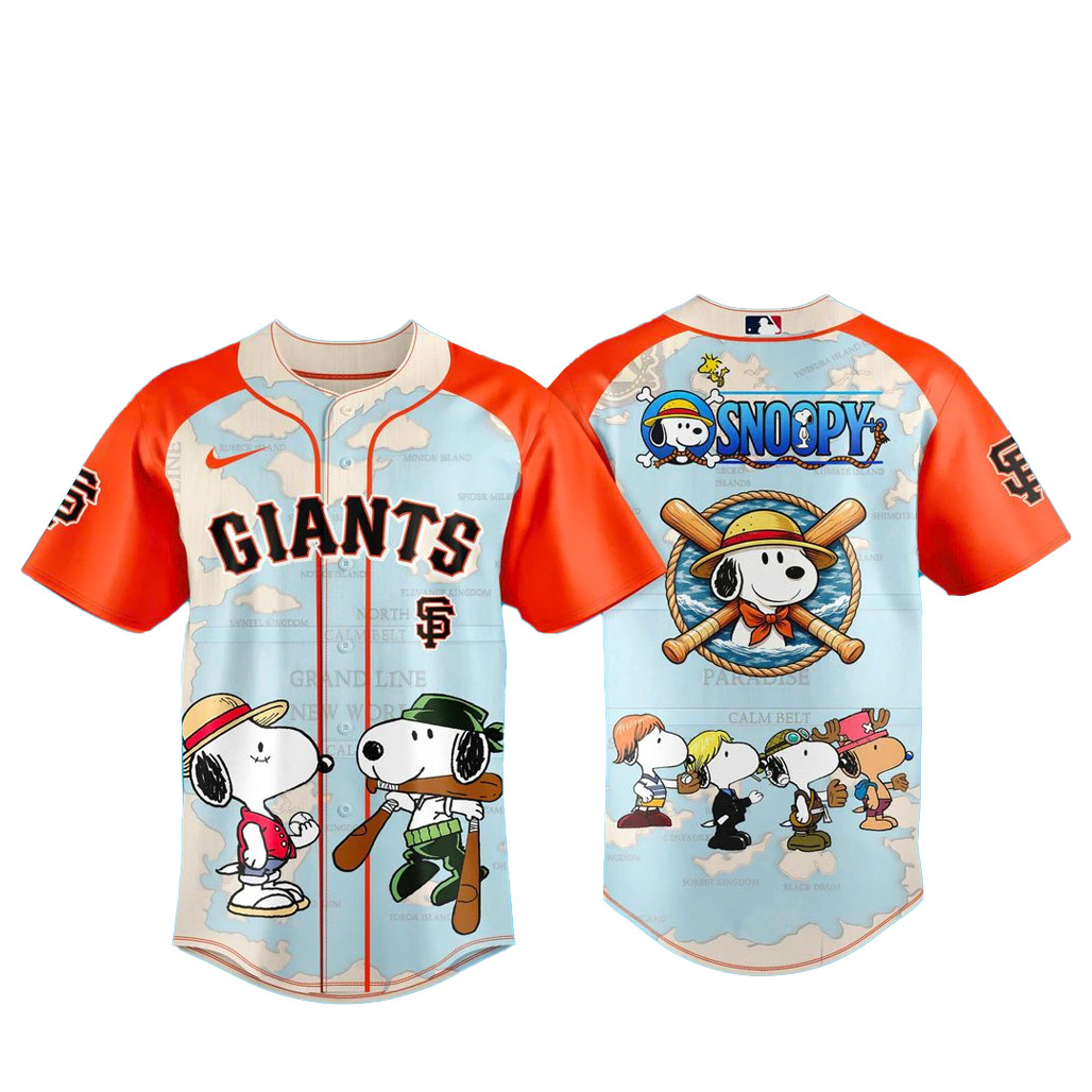 San Francisco Giants x Snoopy 2026 Baseball Jersey 1 - Unicasport San Francisco Giants x Snoopy 2026 Baseball Jersey