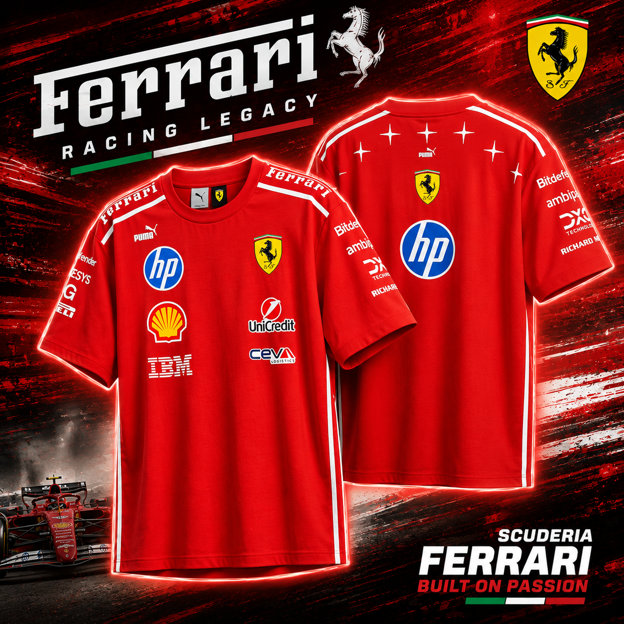 scuderia ferrari hp f1 puma 2026 team monza gp merch t shirt 1zoQF - merchtourboutique