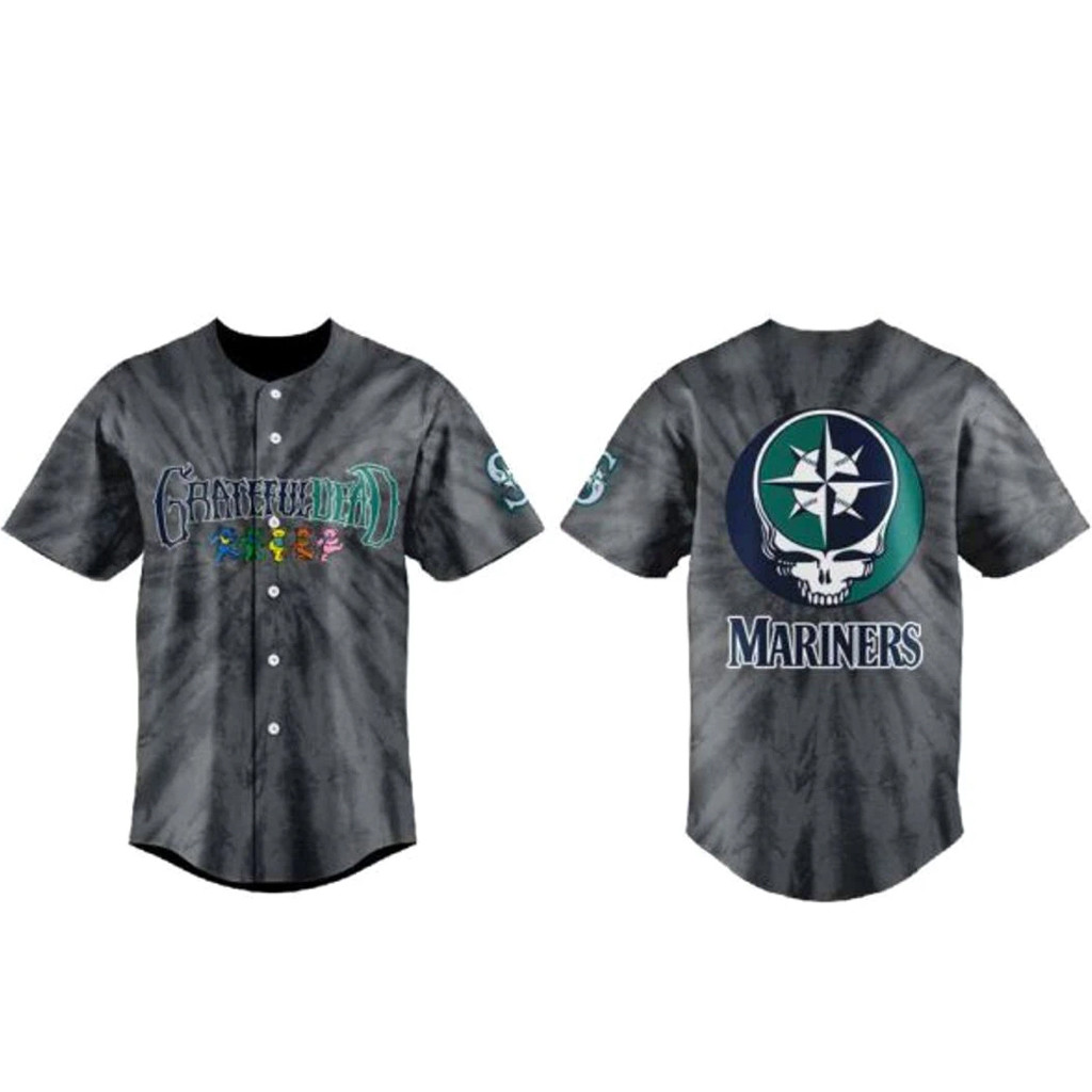 Seattle Mariners Grateful Dead Night 2026 Baseball Jersey 1 - Unicasport Seattle Mariners Grateful Dead Night 2026 Baseball Jersey