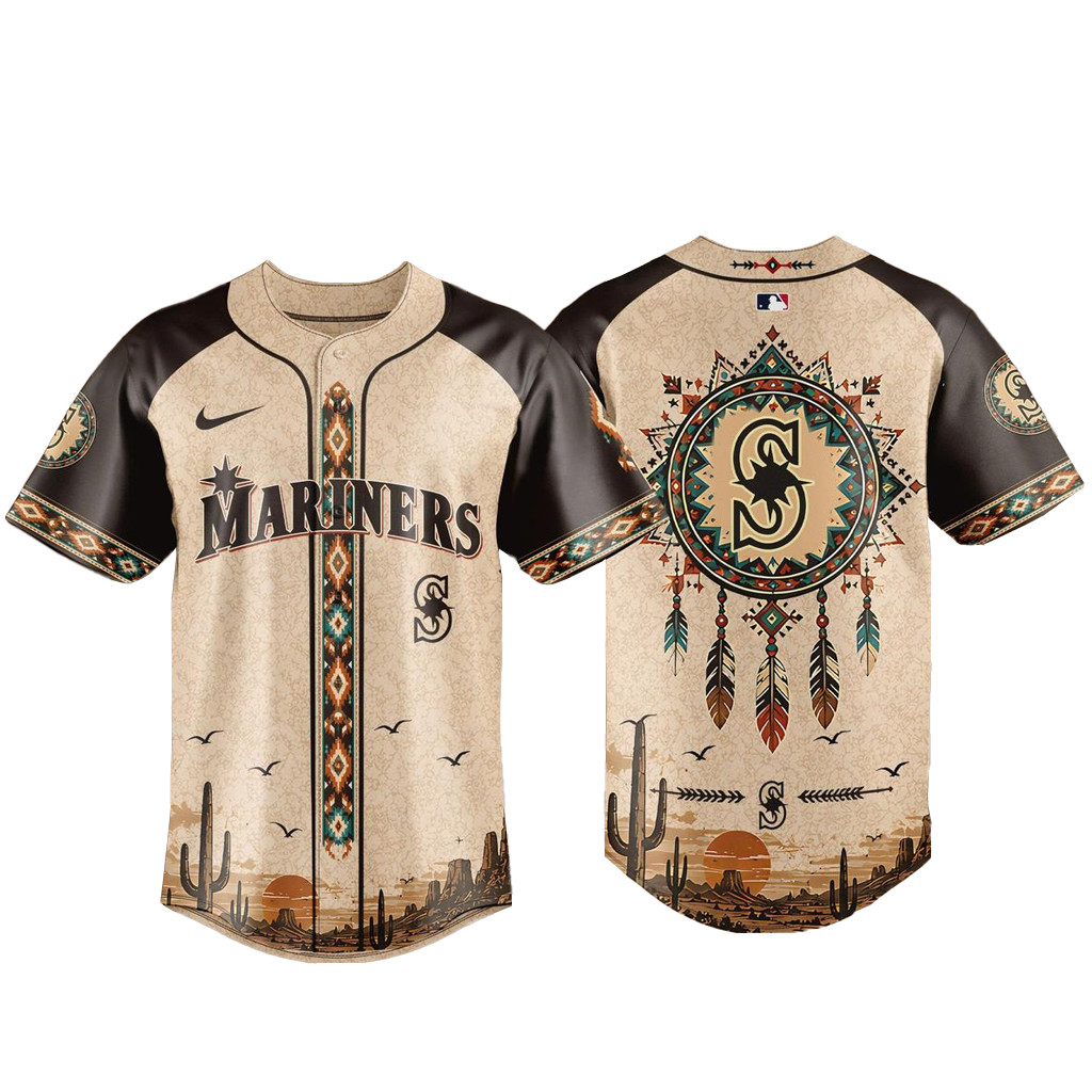 Seattle Mariners Native American Heritage 2026 Baseball Jersey 1 - Unicasport Seattle Mariners Native American Heritage 2026 Baseball Jersey
