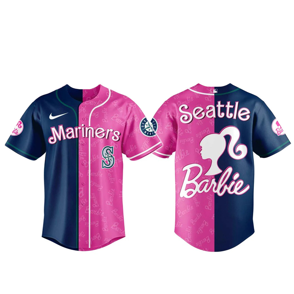 Seattle Mariners x Barbie Night Game 2026 Baseball Jersey