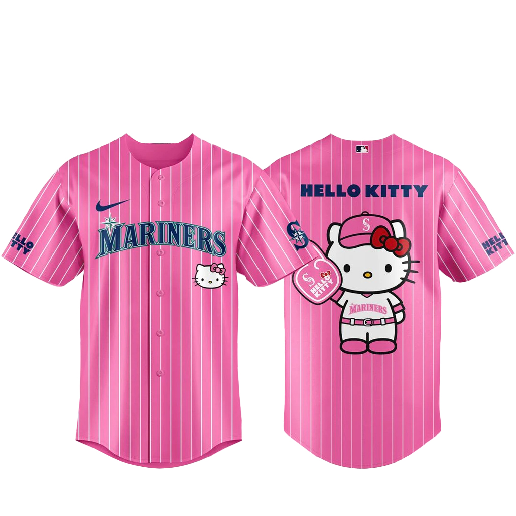 Seattle Mariners x Hello Kitty 2026 Pink Baseball Jersey_1 1 - Unicasport Seattle Mariners x Hello Kitty 2026 Pink Baseball Jersey_1