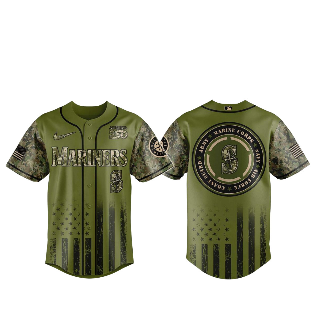 Seattle Mariners x Military Appreciation Night 2026 Baseball Jersey 1 - Unicasport Seattle Mariners x Military Appreciation Night 2026 Baseball Jersey