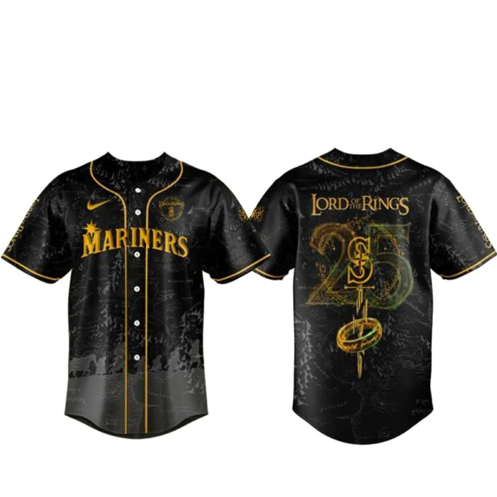 Seattle Mariners x The Lord Of The Rings 25th Anniversary Baseball Jersey 1 - Unicasport Seattle Mariners x The Lord Of The Rings 25th Anniversary Baseball Jersey
