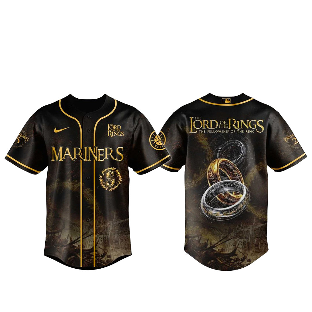 Seattle Mariners x The Lord Of The Rings Baseball Jersey 1 - Unicasport Seattle Mariners x The Lord Of The Rings Baseball Jersey