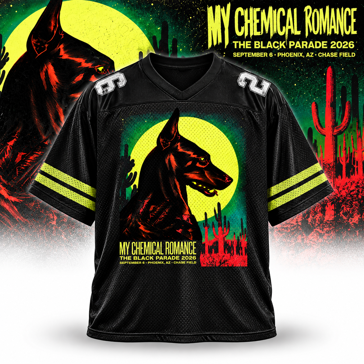 september 6 2026 my chemical romance chase field phoenix tour jersey merch dJO3w - merchtourboutique