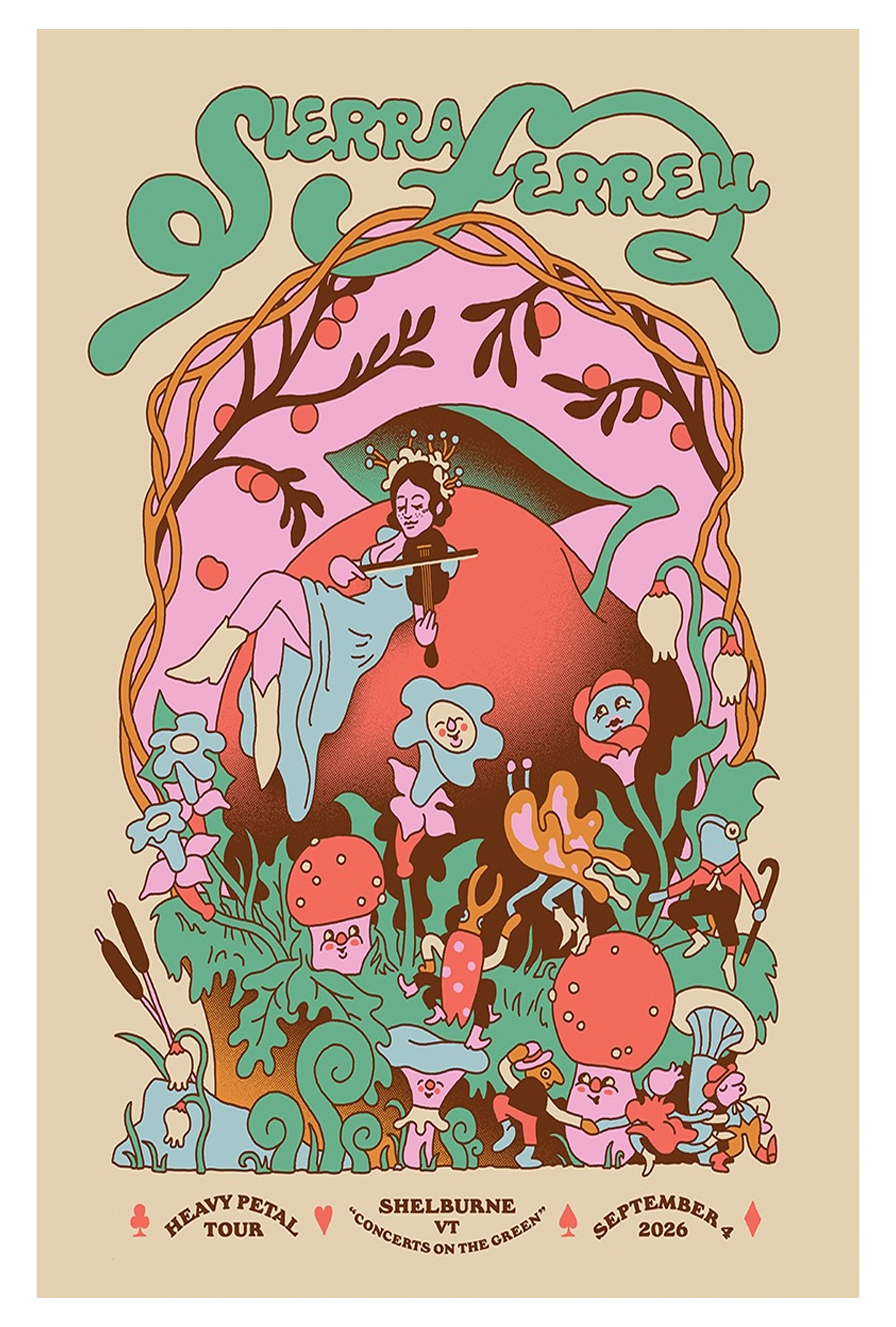Sierra Ferrell Heavy Petal Tour Sep 4 2026 Shelburne VT Concert Poster Limited Merch 2 - merchtourboutique sierra ferrell heavy petal tour sep 4 2026 shelburne vt concert poster limited merch NIzKO - merchtourboutique
