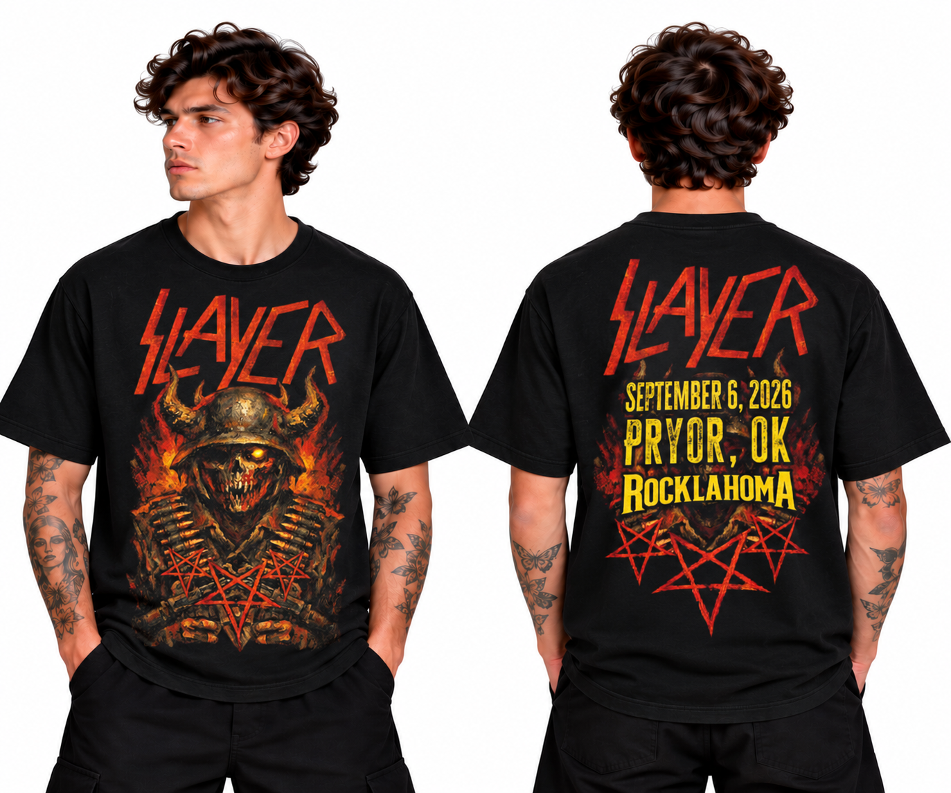 Slayer Reign In Blood 40th Anniversary 09.06.2026 Pryor Oklahoma T-Shirt Merch Exclusive 1 - merchtourboutique slayer reign in blood 40th anniversary 09062026 pryor oklahoma t shirt merch exclusive 9kSOM - merchtourboutique