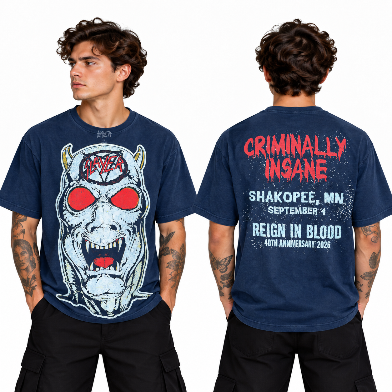 slayer reign in blood 40th anniversary sep 4 2026 shakopee mn concert t shirt merch oH3bB - merchtourboutique