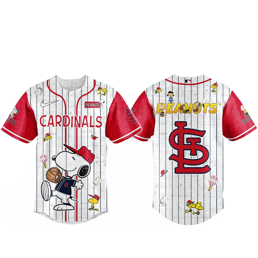 St. Louis Cardinals Peanuts Night 2026 Baseball Jersey 1 - Unicasport St. Louis Cardinals Peanuts Night 2026 Baseball Jersey