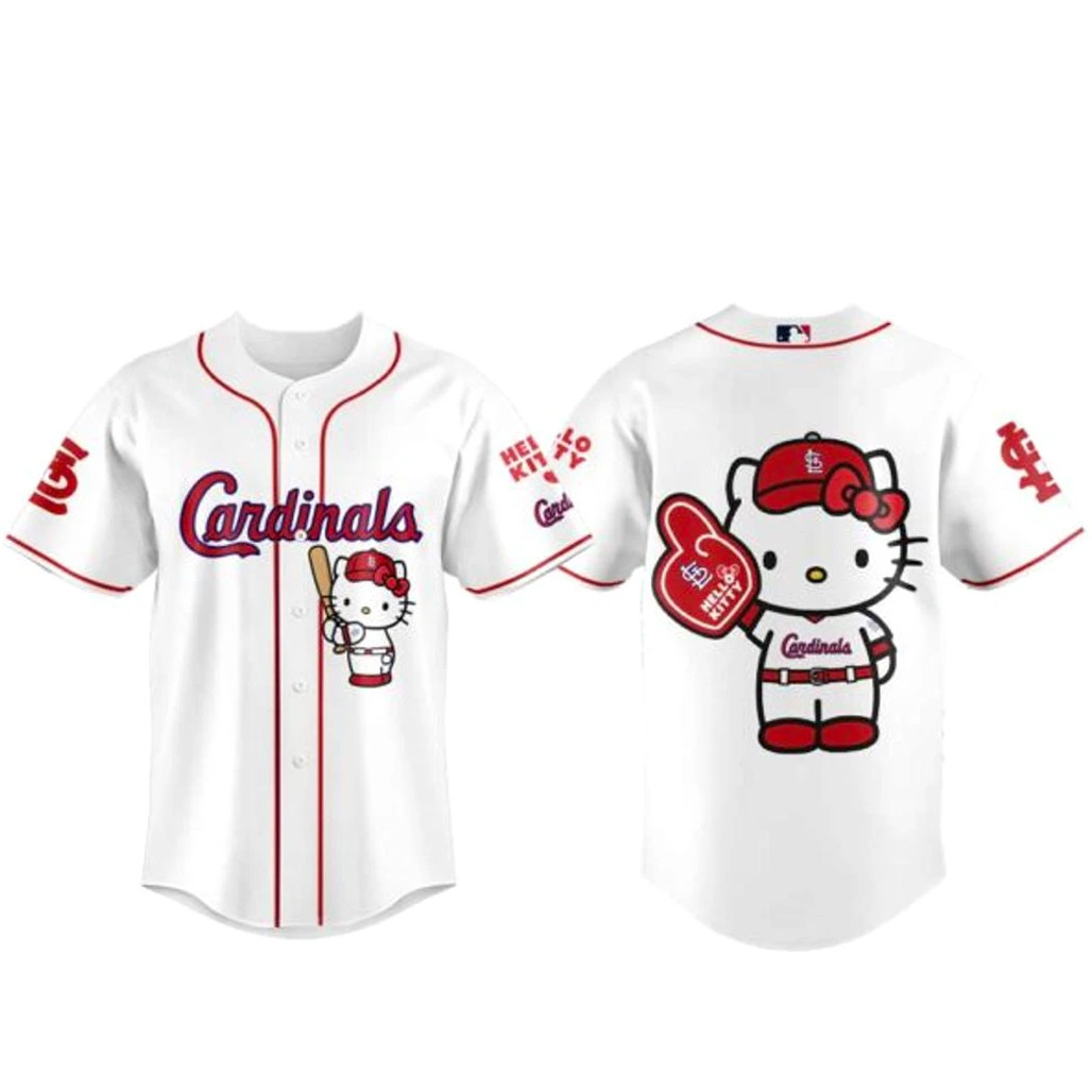 St. Louis Cardinals x Hello Kitty Night 2026 Baseball Jersey 1 - Unicasport St. Louis Cardinals x Hello Kitty Night 2026 Baseball Jersey