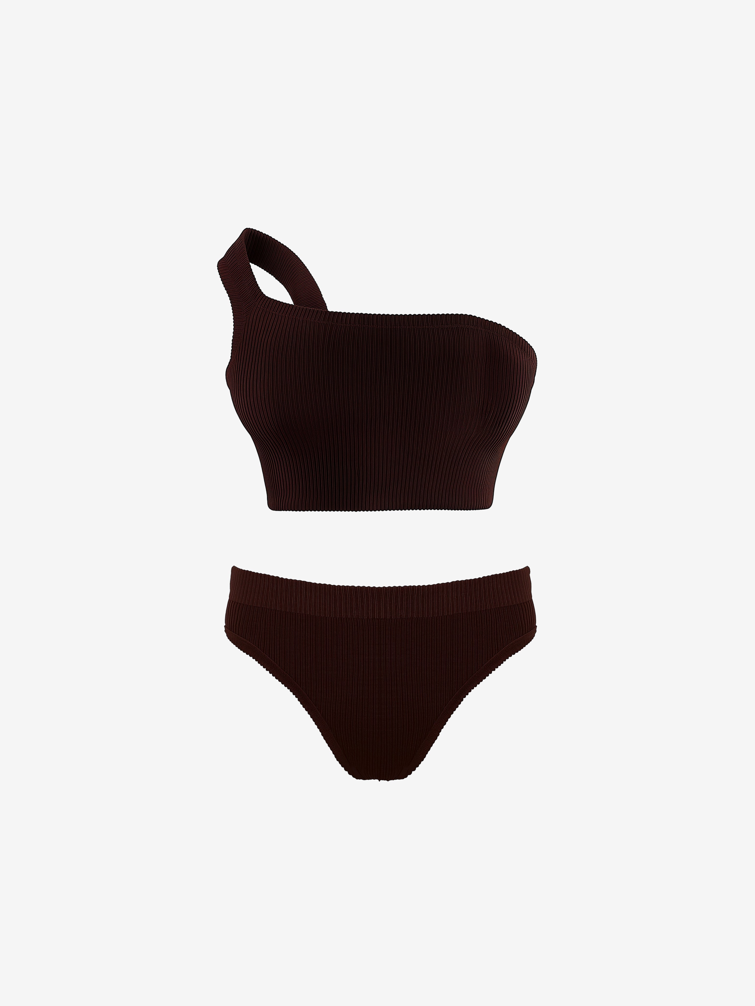 Sunset High Waisted Bikini Set with Supportive Top