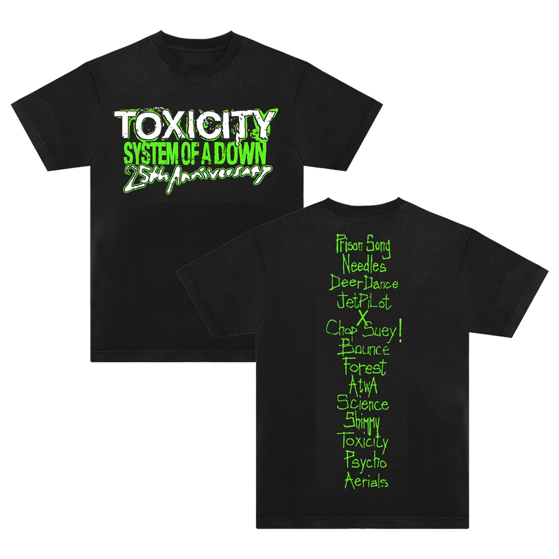 System of a Down Toxicity 25 Tracklist T-Shirt T-Shirt Merch 2 - merchtourboutique system of a down toxicity 25 tracklist t shirt t shirt merch - merchtourboutique