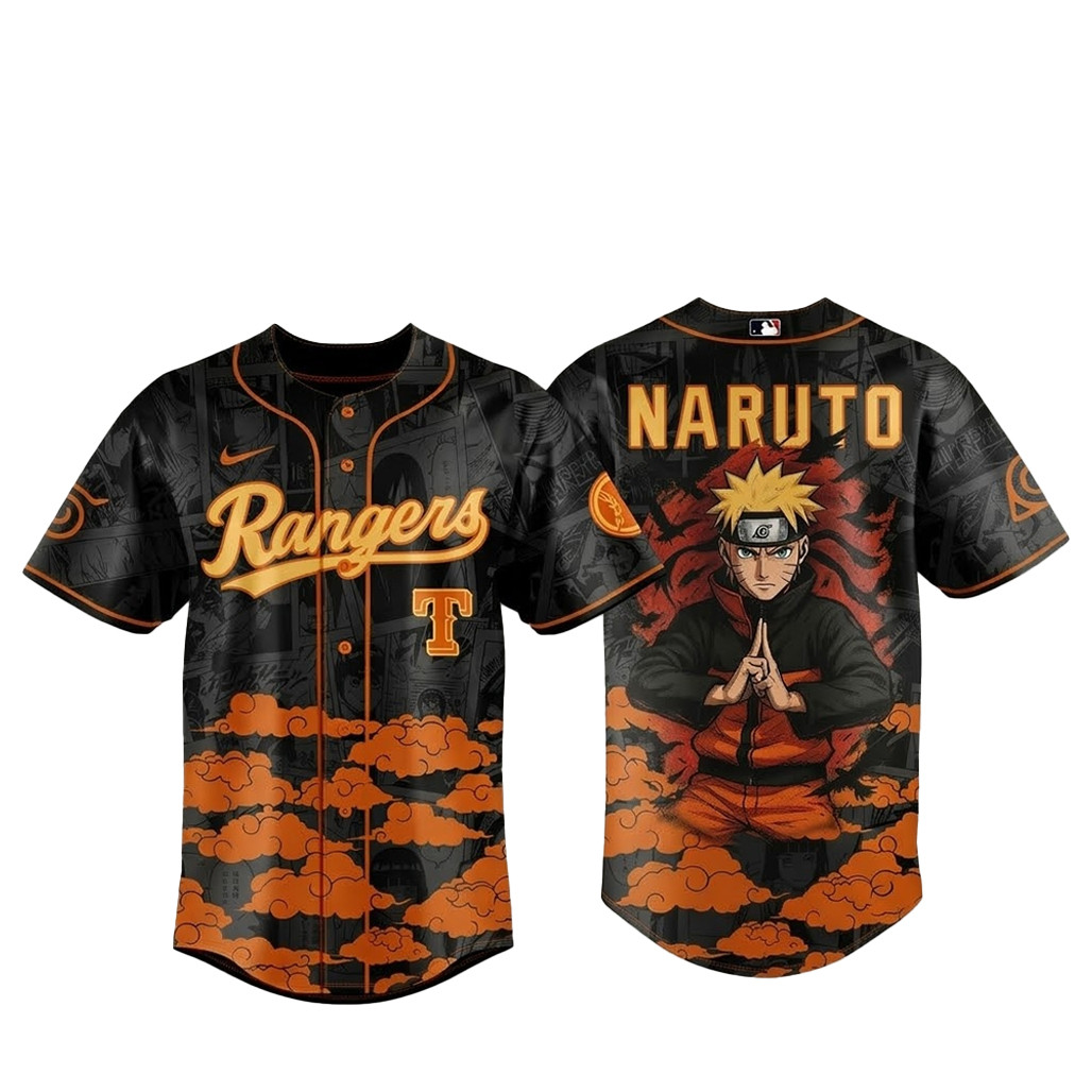 Texas Rangers Naruto 2026 Anime Night Baseball Jersey 1 - Unicasport Texas Rangers Naruto 2026 Anime Night Baseball Jersey