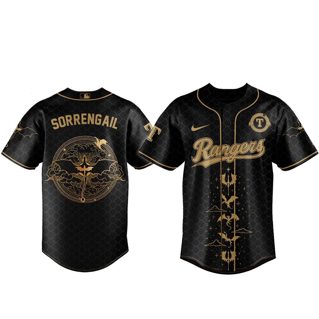 Texas Rangers x Fourth Wing Night 2026 Baseball Jersey 1 - Unicasport Texas Rangers x Fourth Wing Night 2026 Baseball Jersey