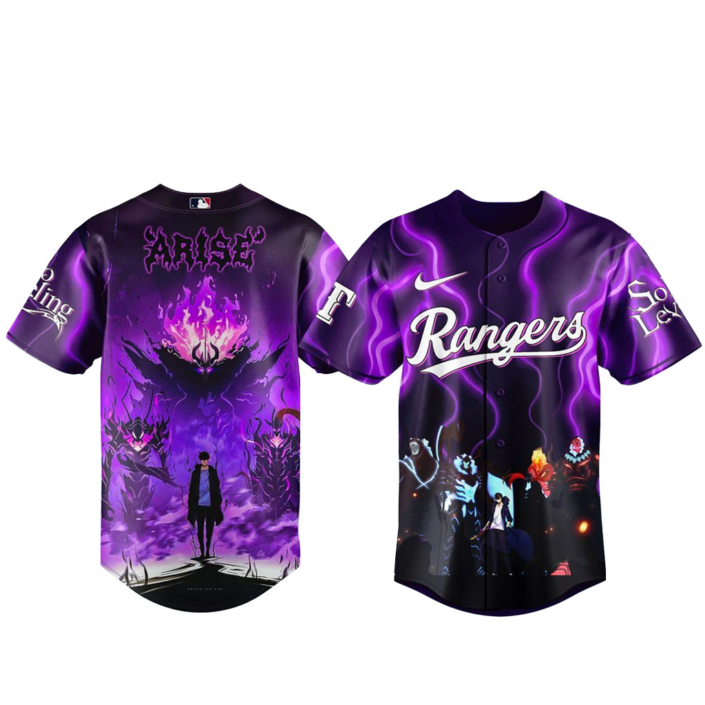 Texas Rangers x Solo Leveling Night 2026 Baseball Jersey Version 4 1 - Unicasport Texas Rangers x Solo Leveling Night 2026 Baseball Jersey Version 4