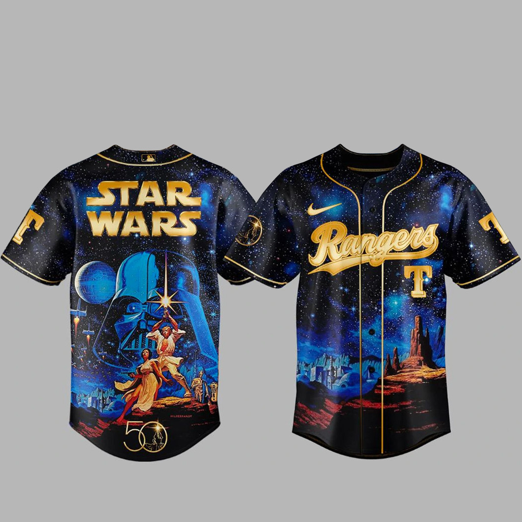 Texas Rangers x Star Wars 2026 Baseball Jersey Version 2 1 - Unicasport Texas Rangers x Star Wars 2026 Baseball Jersey Version 2