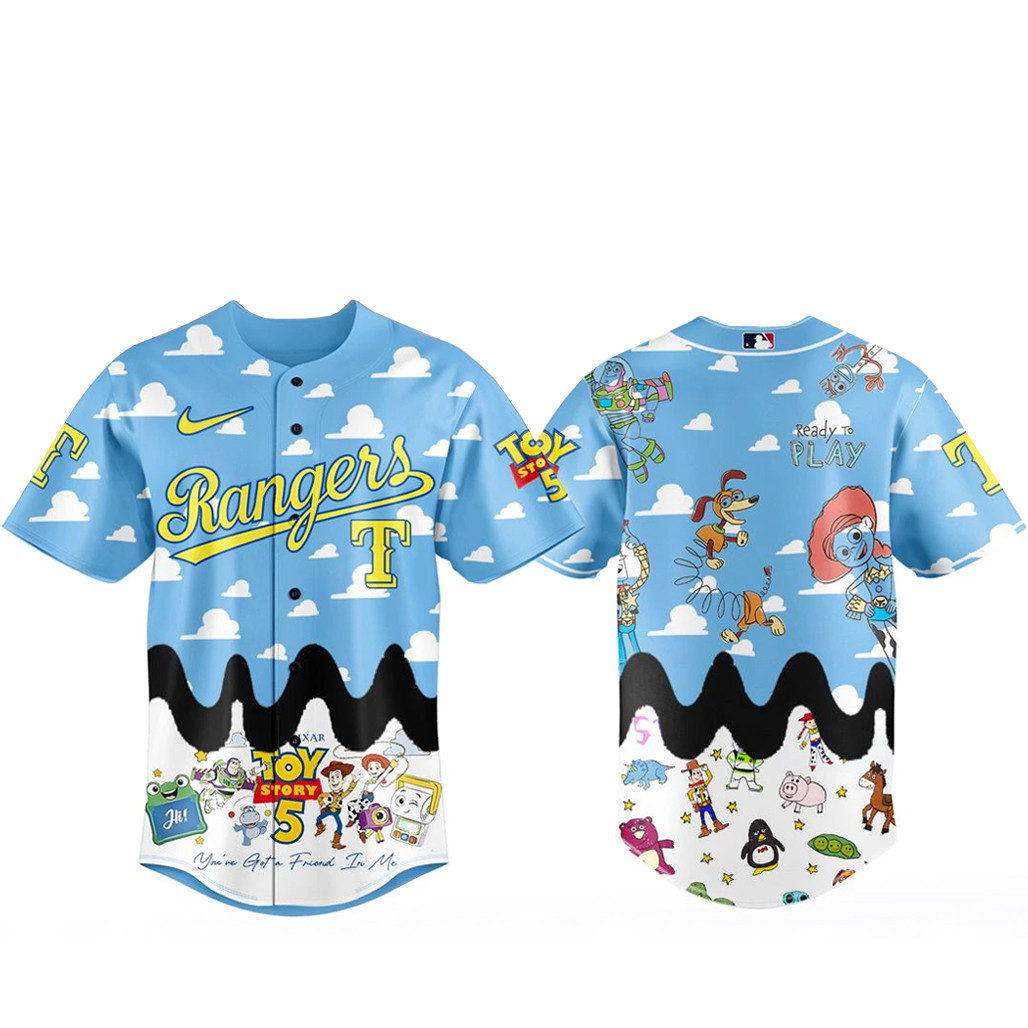 Texas Rangers x Toy Story 5 Baseball Jersey Version 1